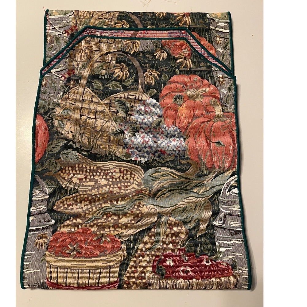 Table Runner Unisex OS Multi Excellent Harvest Pumpkin Woven Tapestry